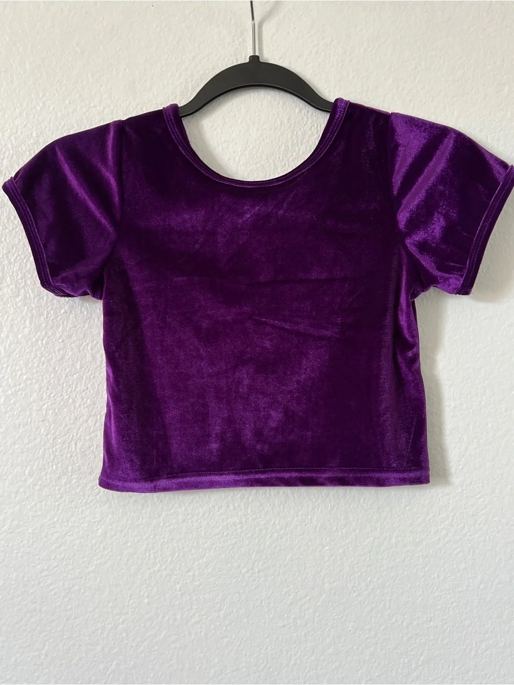 Purple Velvet Charm Top/Skort Set